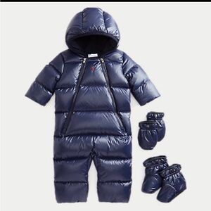 Ralph Lauren Dark Blue Infant Snowsuit 3m